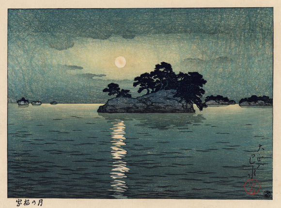Hasui: Matsushima In Moonlight 月の松島 (Sold)
