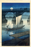 Hasui: Asahi Bridge, Ojiya (Sold)