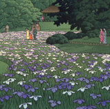 Hasui 巴水: Sobu Iris Garden, Meiji Shrine 明治神宮菖蒲田 (Sold)