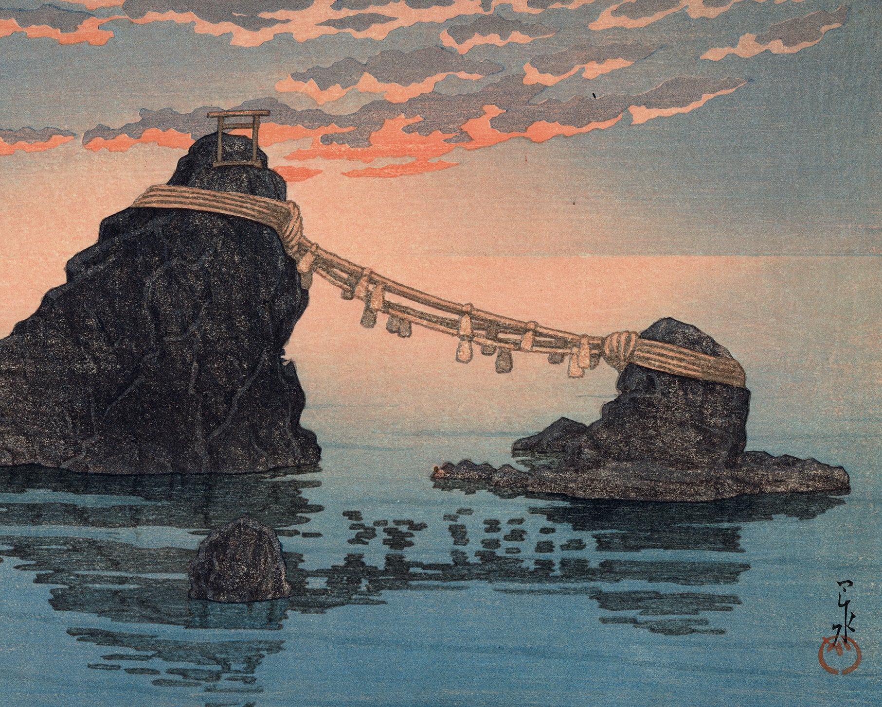 Hasui 巴水: Futamigaura Beach 二見ケ浦 (Sold) – Egenolf
