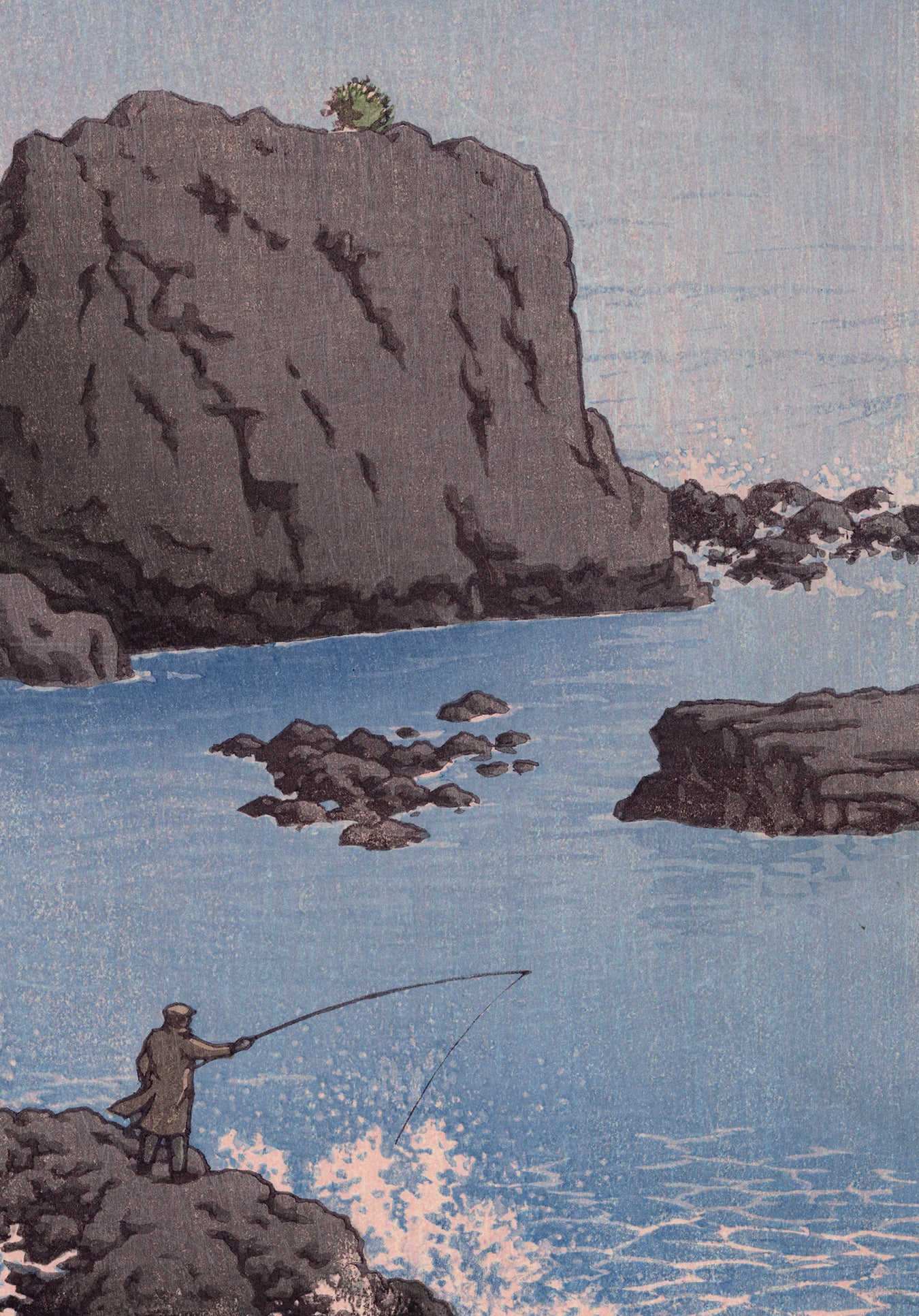 川瀬巴水：熱海錦浦（初摺り） – Egenolf Gallery Japanese Prints