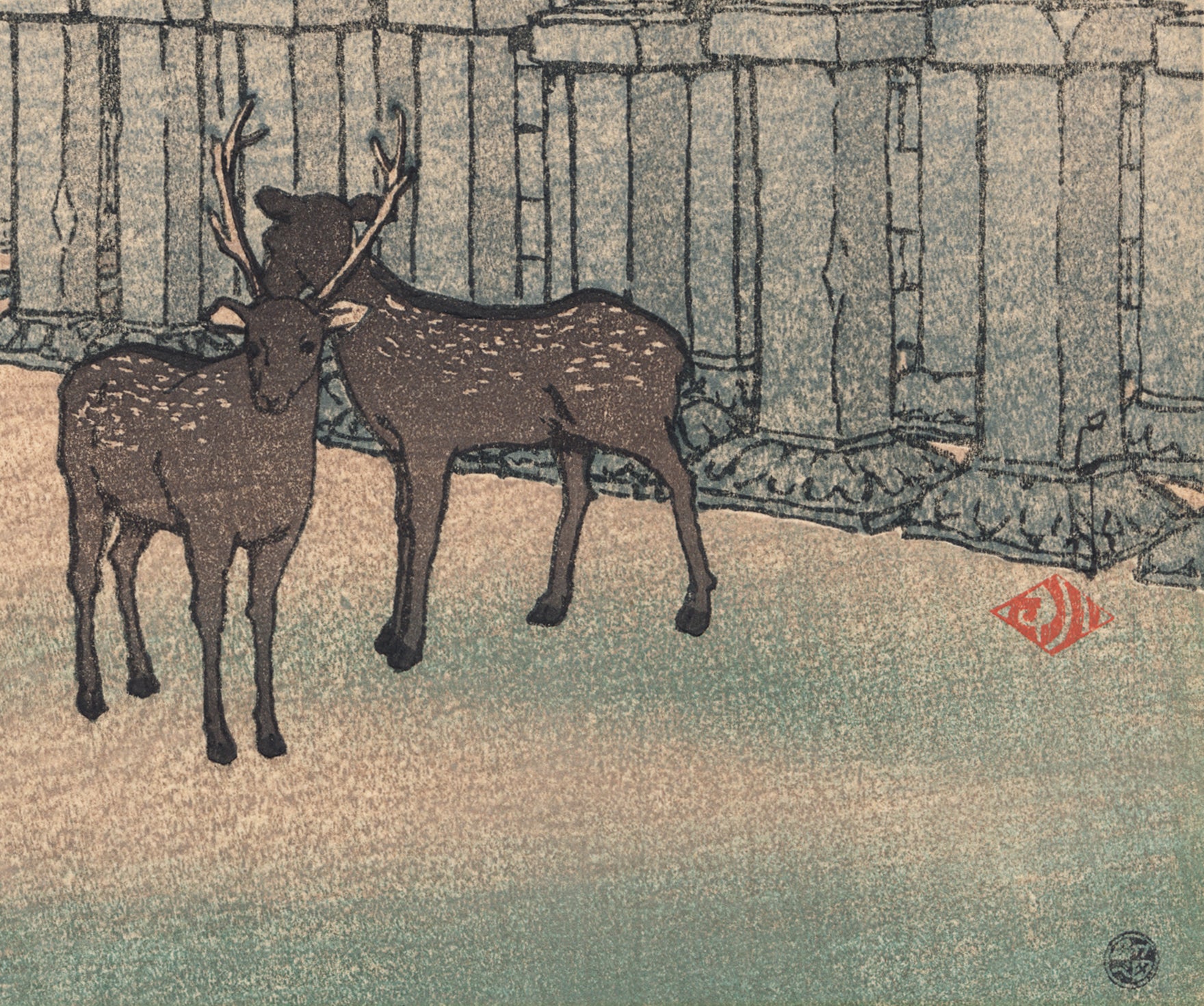 蓮井巴水：奈良県春日神社春日大社（販売済み） – Egenolf Gallery Japanese Prints