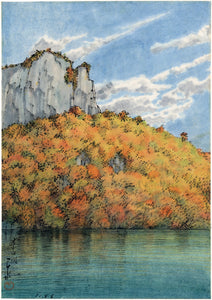 巴水巴水：十和田湖の水彩画（販売済み）