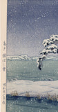Hasui: Snow at Hi Marsh, Mito (Sold)