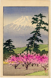 Hasui: Mount Fuji and Blooming Cherry Trees (Sold)