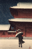 蓮井：増上寺の雪雪の増上寺（販売済み）