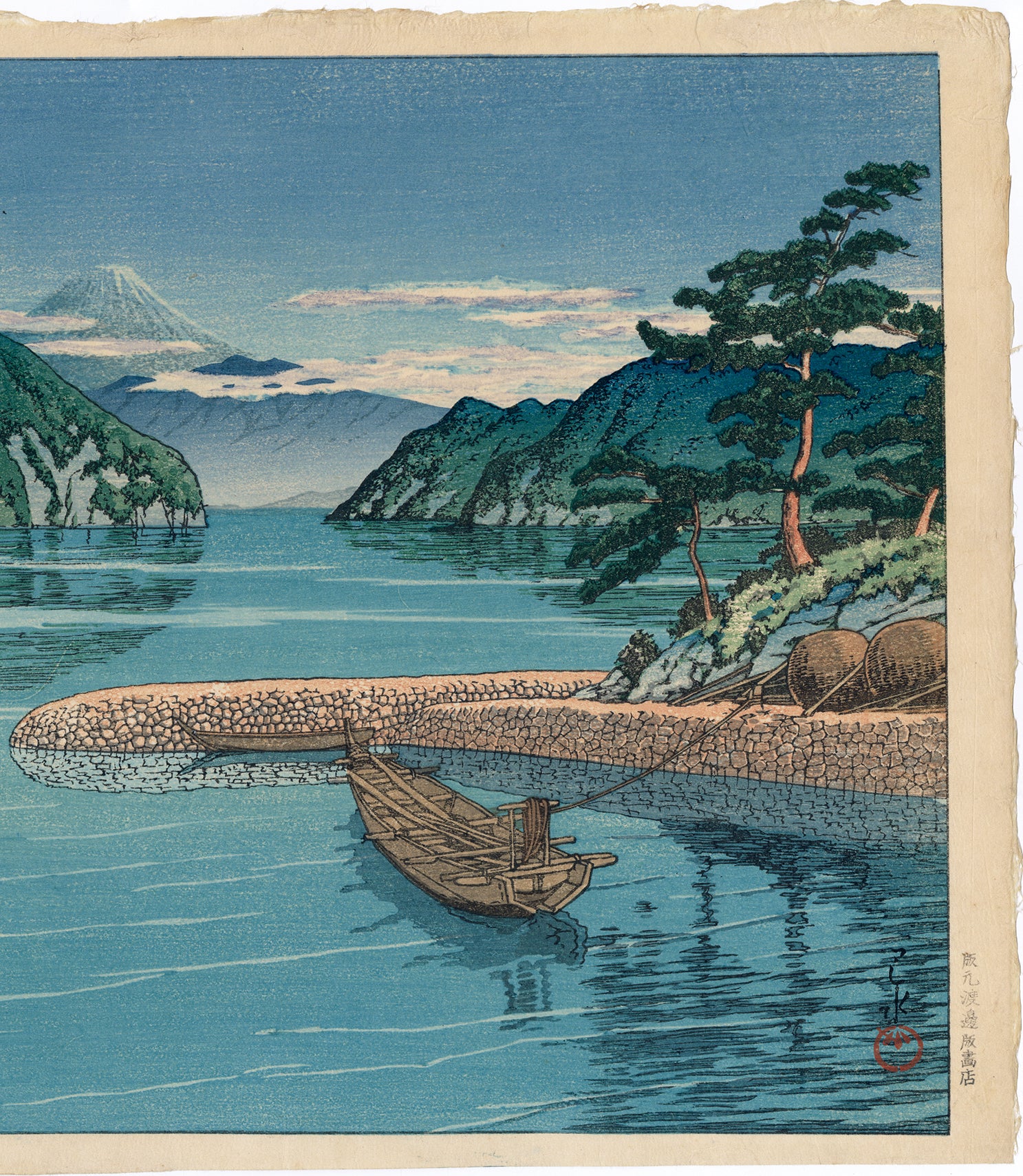 すぐったレディース福袋 伊豆の三津 川瀬巴水:伊豆市水戸 巴水 (Sold) Gallery Egenolf – 絵画