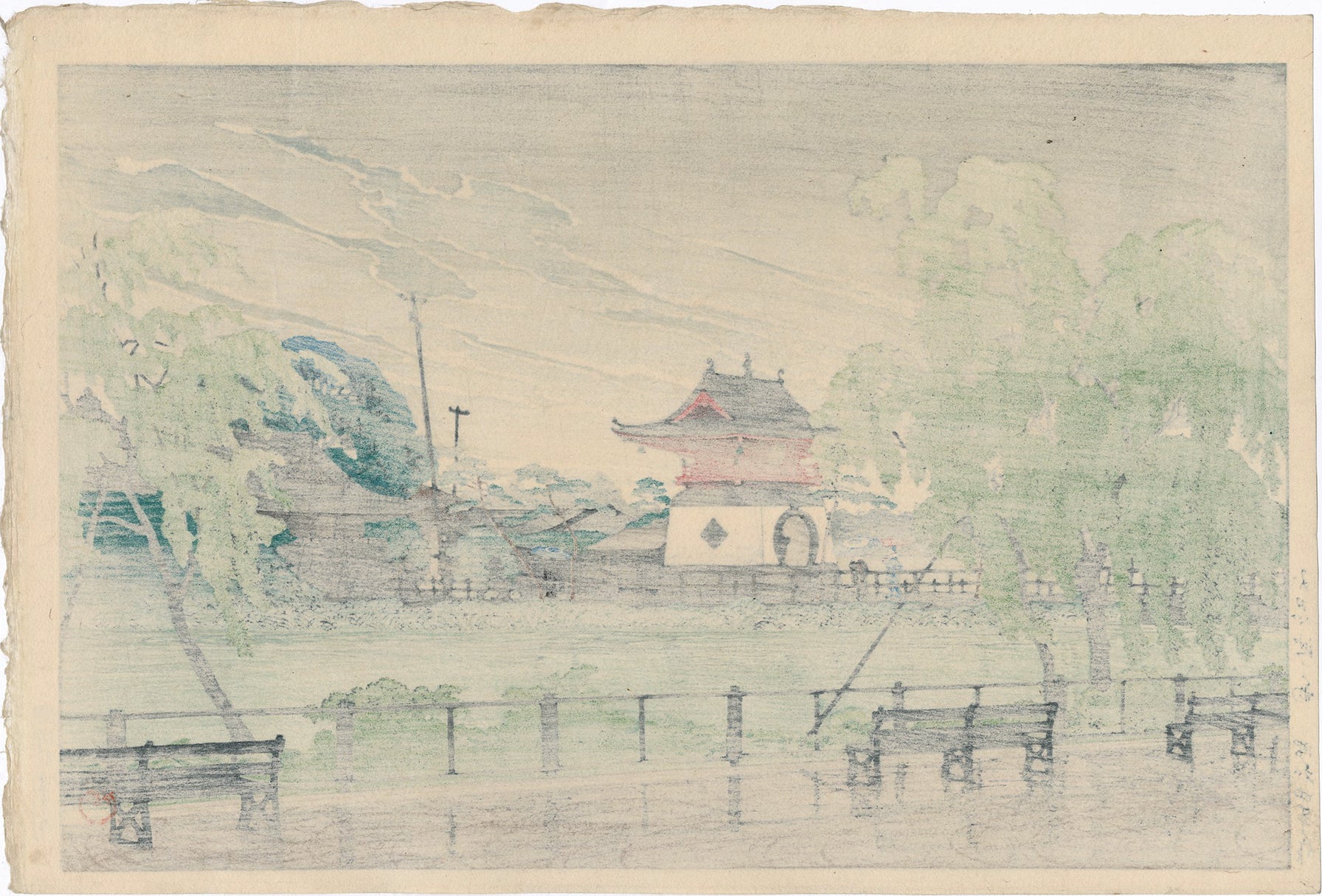 巴水巴水：不忍池の雨（販売済み） – Egenolf Gallery Japanese Prints