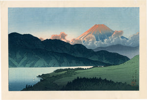 巴水：夜の富士、芦ノ湖（販売済み）