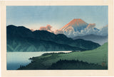 巴水：夜の富士、芦ノ湖（販売済み）