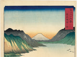 Hiroshige: Lake Suwa in Shinanao Province (Sold)
