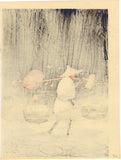 Takahashi Hiroaki (Shôtei) 高橋松亭 弘明: Snow at Night (Sold)