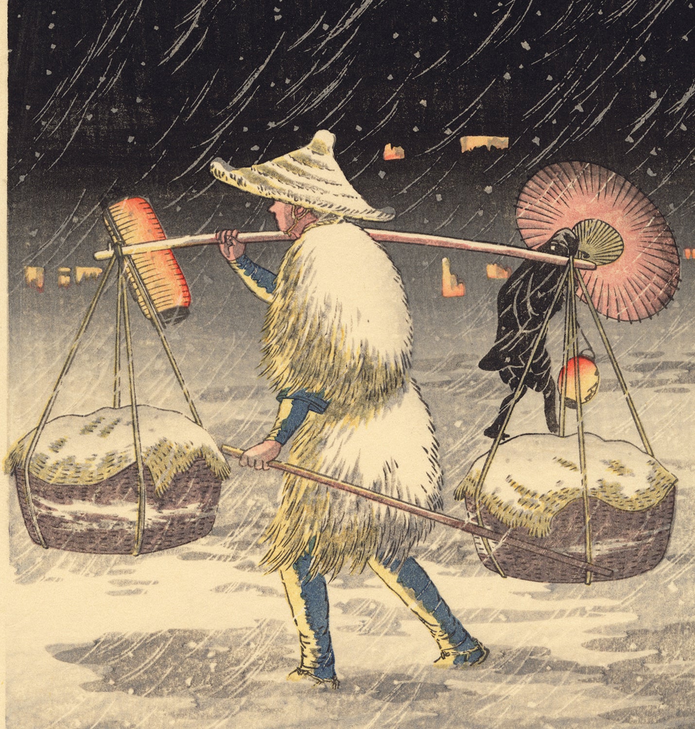 高橋松亭弘明：夜の雪（売り切れ） – Egenolf Gallery Japanese Prints