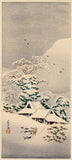 Takahashi Hiroaki (Shotei) 高橋松亭 弘明: Sawatari in Joshu in Snow