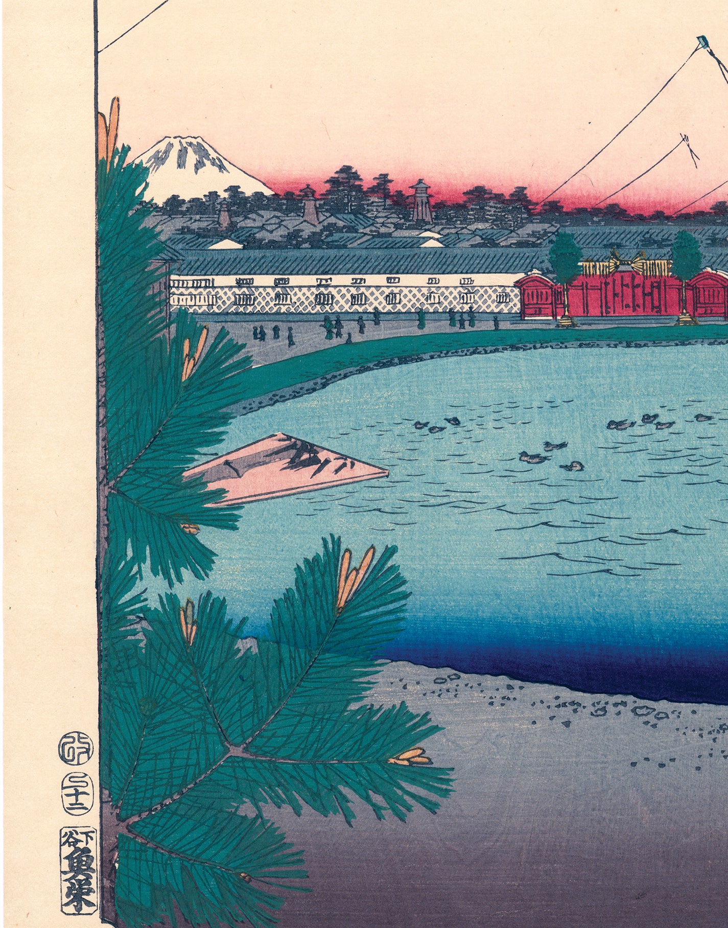 広重：山下町の日比谷と外桜田。 (販売済み) – Egenolf Gallery