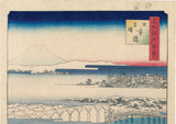 Hiroshige: Nihonbashi, Clearing After Snow (Nihonbashi yukibare) (Sold)