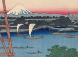 Hiroshige: Ryogoku Ekoin and Moto-Yanagibashi Bridge (Sold)