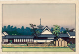 Hodaka Yoshida: Distant View of Yakushi-ji, Nara (Sold)