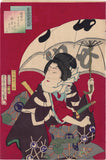 Kunichika: Beauty with Umbrella (Sold)