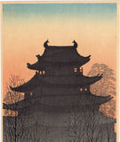 Konen：夕暮れの日本の城（販売済み）