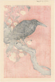 School of Koson: Crow on a Flowering Cherry Branch (Sold)