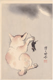 Kawanabe Kyosai 河鍋 暁斎: Cat, Mouse and Moon