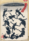 Kawanabe Kyosai: Dance of the Long-Nosed Goblins (Sold)
