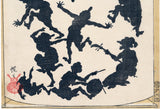 Kawanabe Kyosai: Dance of the Long-Nosed Goblins (Sold)