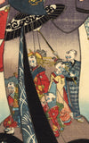 Kunisada: Kabuki Actor as Nozarashi Gosuke with Skeleton Procession Robe
