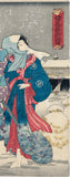 Kunisada: Lovers Escaping in the Snow (Sold)