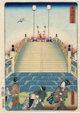 Kunisada: 日本橋 Nihonbashi from the Processional Tokaido (Sold)