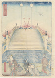 Kunisada: 日本橋 Nihonbashi from the Processional Tokaido (Sold)