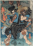 Kunisada: Taira no Tadamori and the Oil Thief