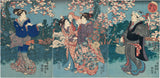 Kunisada: Beauties on an outing Viewing Cherry Blossoms