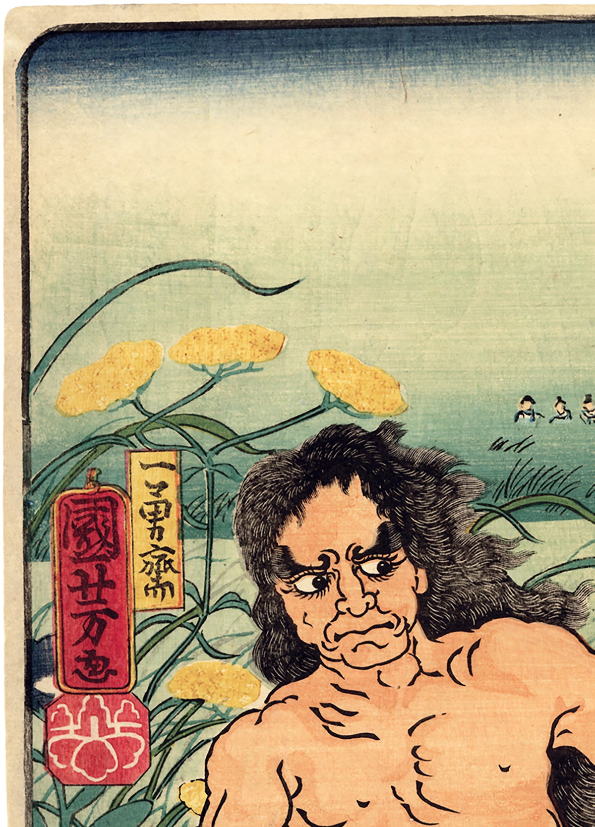 Kuniyoshi: Nowaki: Kidômaru with Sword on an Ox – Egenolf Gallery