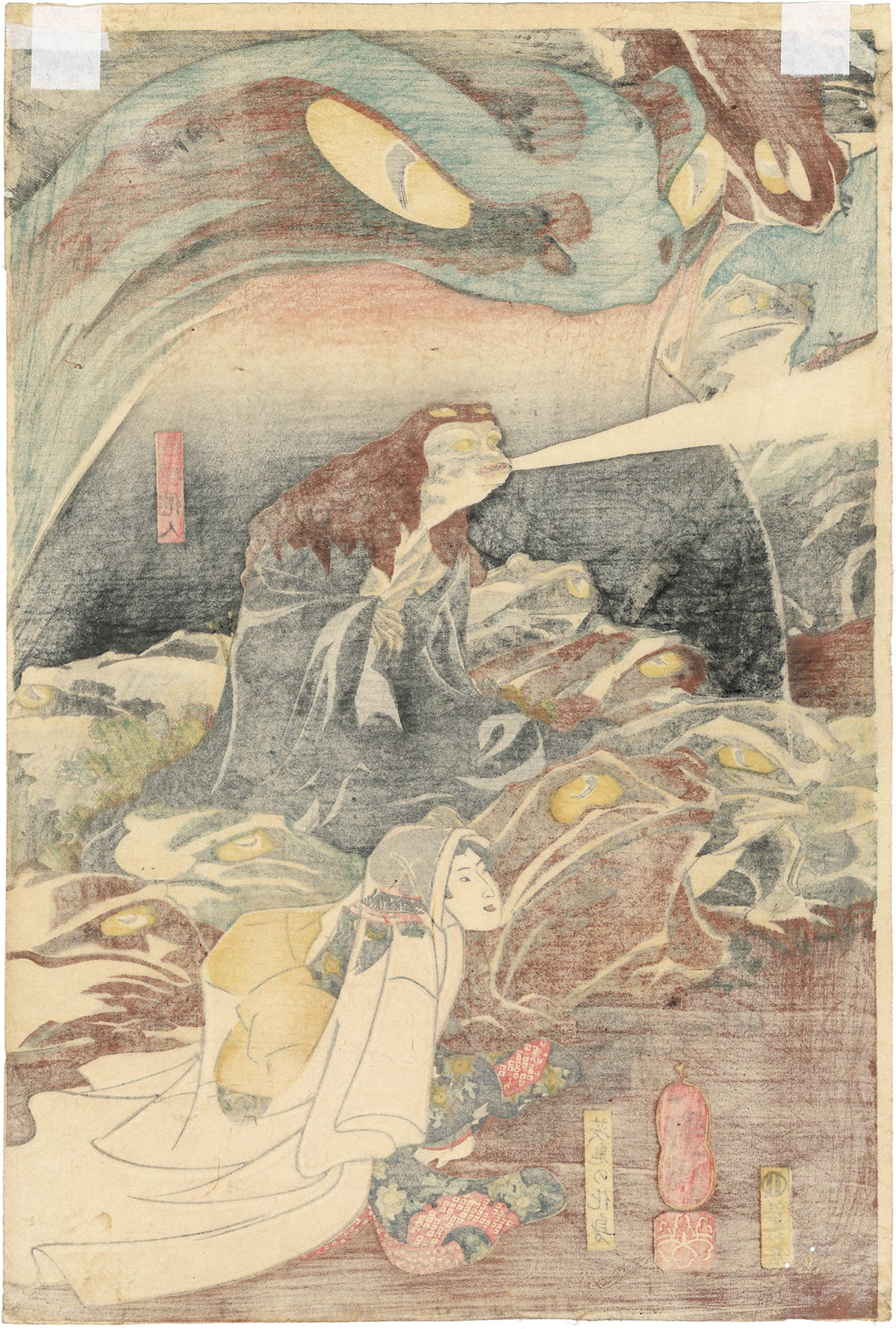 Kuniyoshi: Gama Sennin and Frog Magic (Sold) – Egenolf Gallery