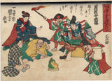 Kuniyoshi: Humorous Scenes from Joruri, Including a Talking Gourd