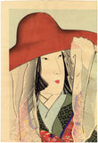Kiyochika: Beauty with a Veiled Hat (Sold)