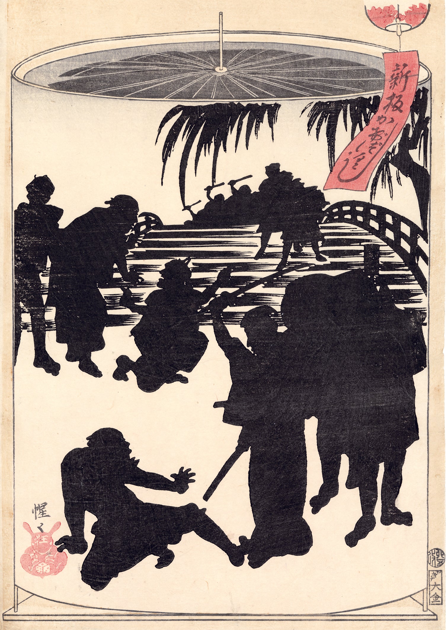 木製オリジナルこけし飛行機とオリジナル絵画（by ShuzSaya/絵本作家￼) Shinshū Suwa-ko | 北斎勝鹿 | アートプリント