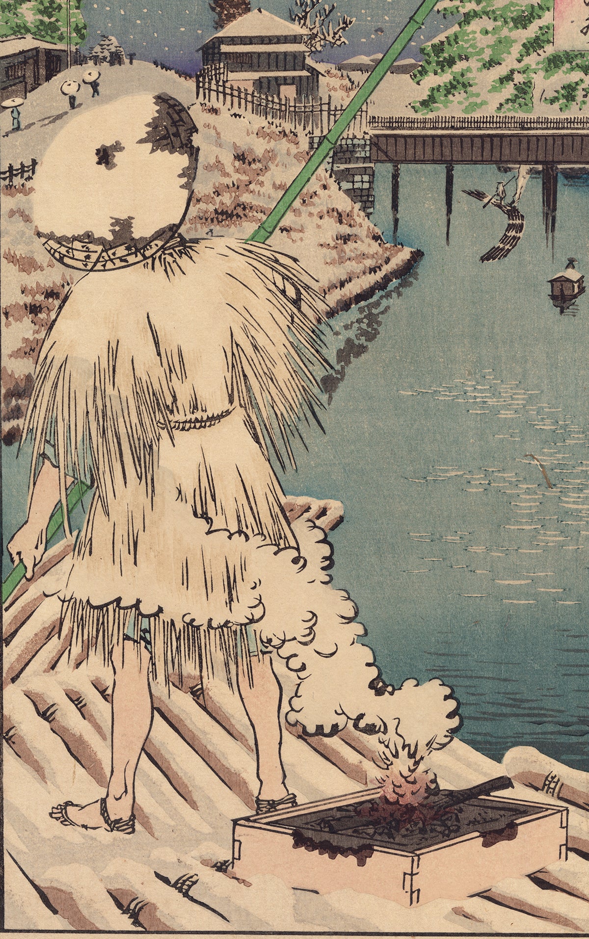 小林清親：水道橋の雪（販売済み） – Egenolf Gallery Japanese Prints