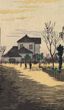 Kiyochika: Sunrise at Yorozuyo Bridge (SOLD)