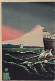 Kiyochika: View of Mount Fuji from the Steam Ship Daikokuya (Sold)