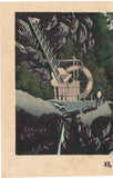 Kiyochika 小林: Mannen Bridge at the Source of Hakone Sokokura Hot Spring (Sold)