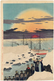 Kiyochika: Japanese Officers with Telescope (Sold)