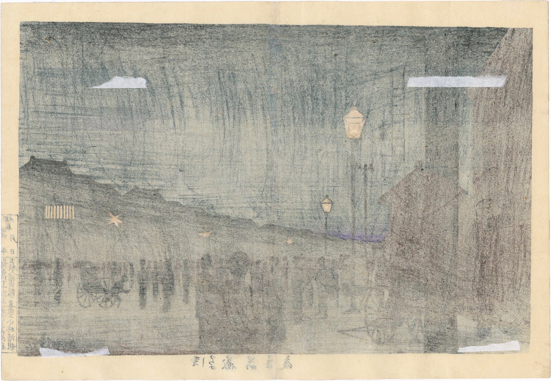 Kiyochika 清親：浅草蔵前の夏の夜（予約済み） – Egenolf Gallery
