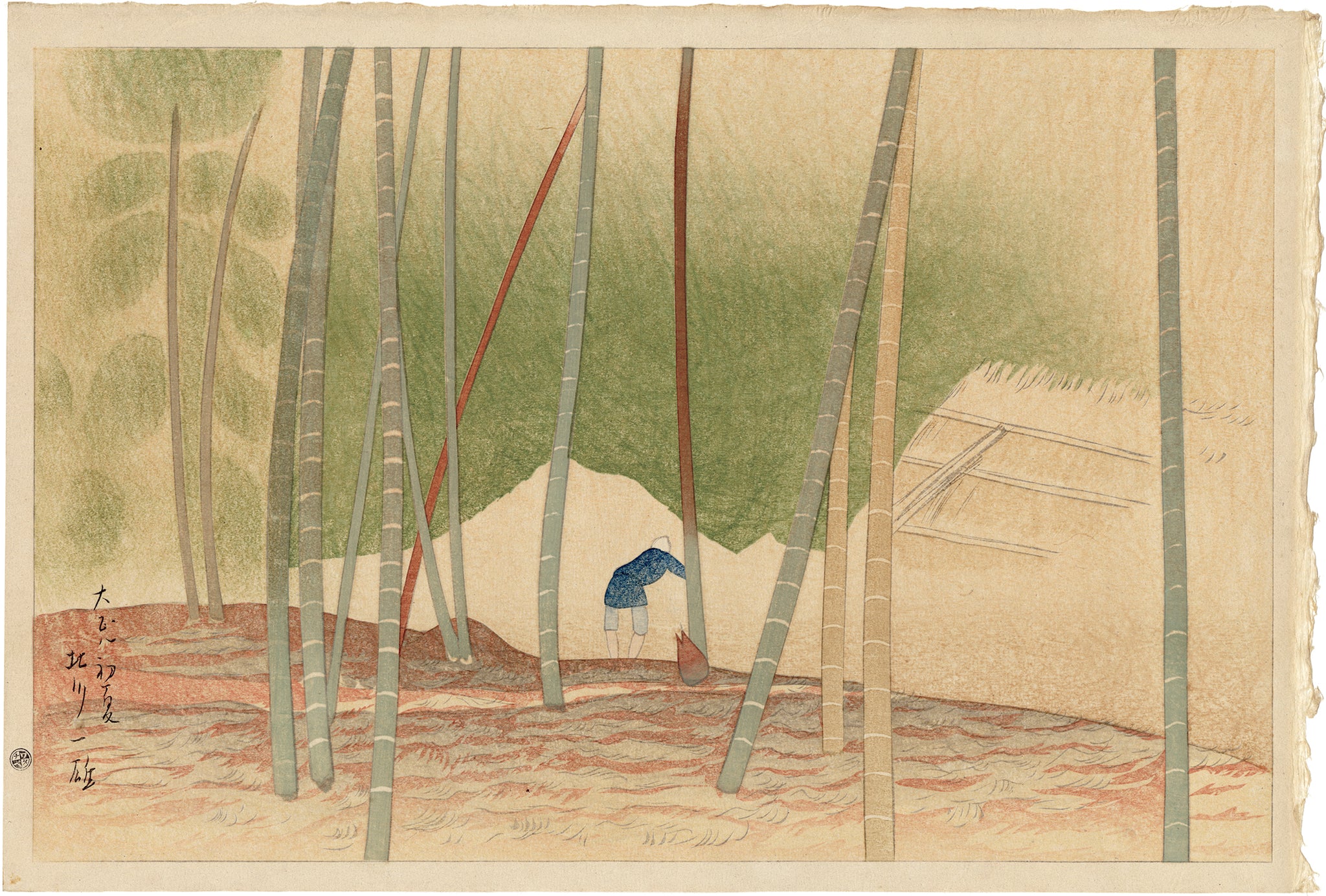落葉樹 kazu Kitagawa Kazuo: Summer in a Bamboo Grove (SOLD) – Egenolf Gallery