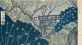 小泉癸庵：冬の猿の橋