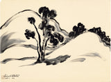 Obata: Landscape with Tree and Hills (Sold)
