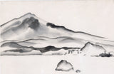Obata: View of Mt Tamalpais across the San Francisco Bay (Sold)