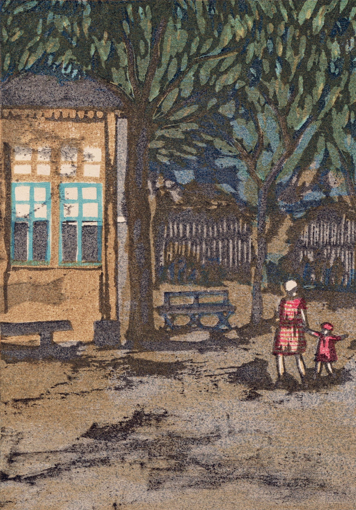 恩地孝四郎：上野動物園（販売） – Egenolf Gallery Japanese Prints